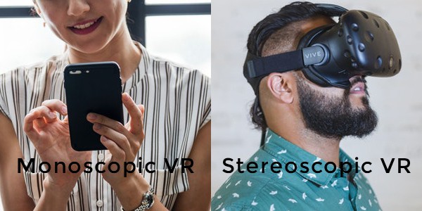 Monoscopic vs stereoscopic VR
